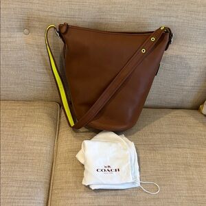 COACH Bucket bag with neon trim